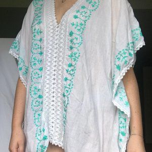 Beautiful Embroidered Beach Coverup